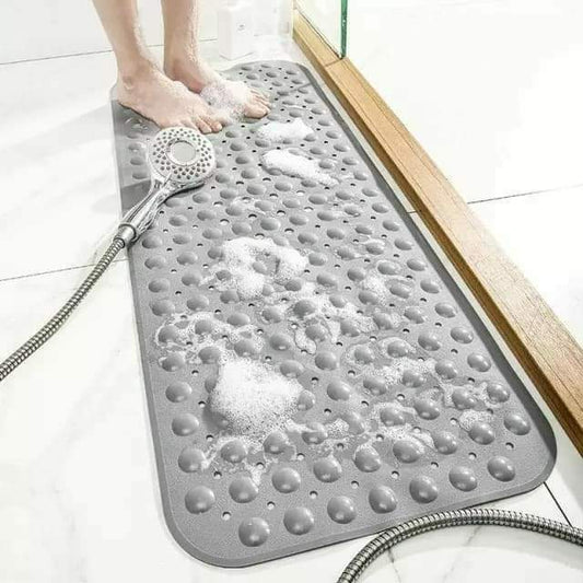 Tapis de salle de bain antidérapants extra longs bleus