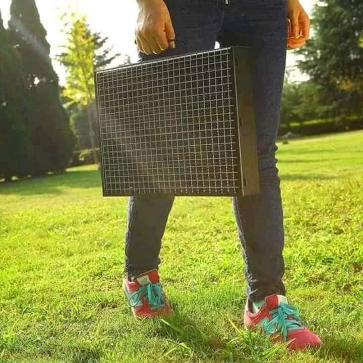 Gril à charbon de bois portable pliable