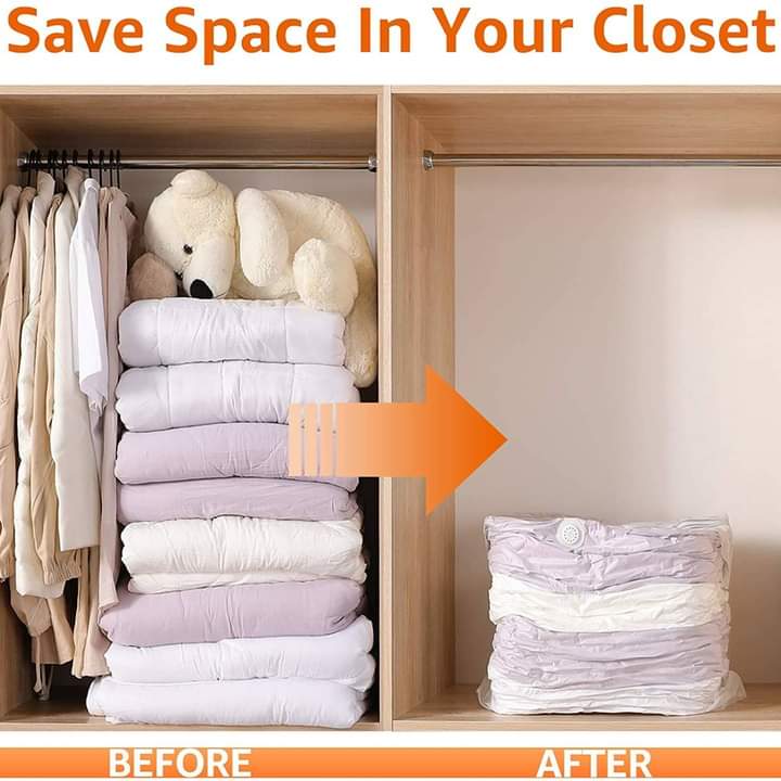 5Pc Sacs de compression pour vêtements de couette