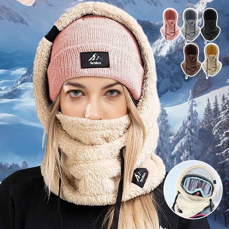 FrostGuard 3-en-1 Bonnet d'Hiver – Chaud & Coupe-Vent