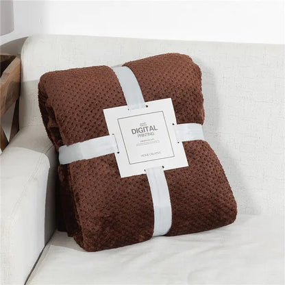 DouceHiver - Plaid Douillet en Flanelle pour Lit d'Hiver