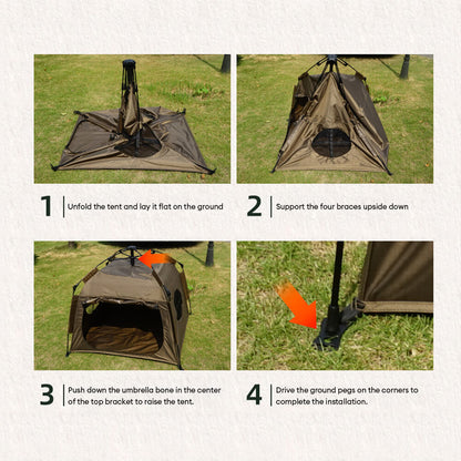 Tente pour chien portable de camping extérieur pliable automatique