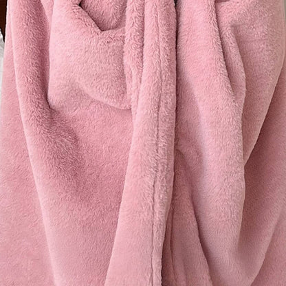 Cape de couverture à capuche en peluche douce avec oreilles d'ours