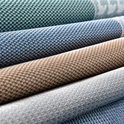 Couverture de canapé en soie glacée pied-de-poule respirante