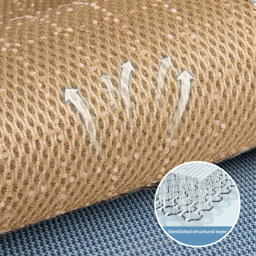 Couverture de canapé en soie glacée pied-de-poule respirante