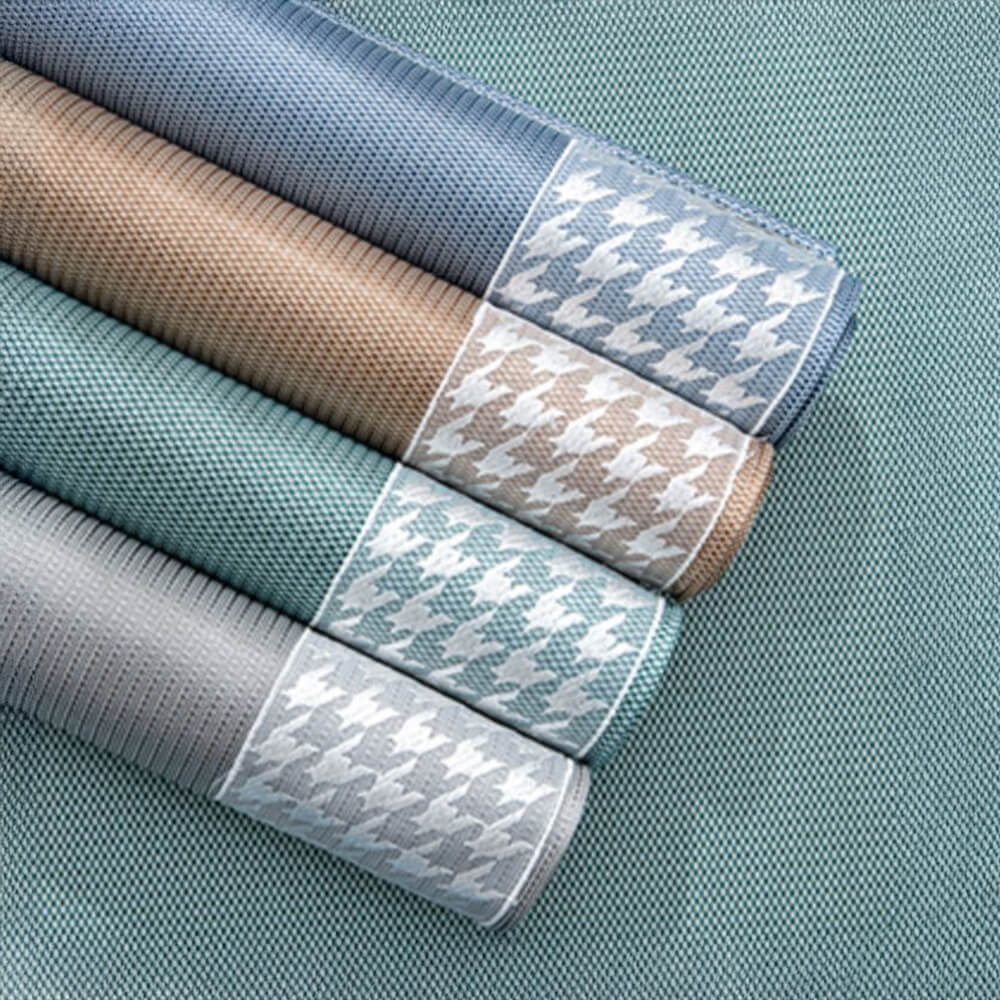 Couverture de canapé en soie glacée pied-de-poule respirante