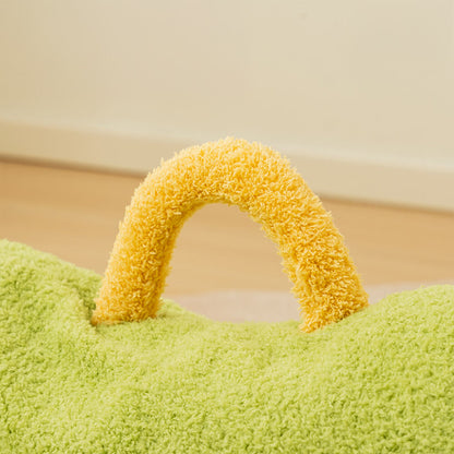 Canapé-lit surélevé pour chien et chat en peluche douce Monster Design