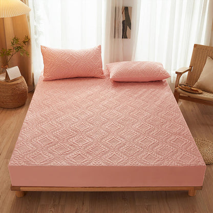 Drap-housse matelassé doux et imperméable, anti-taches, housse de matelas