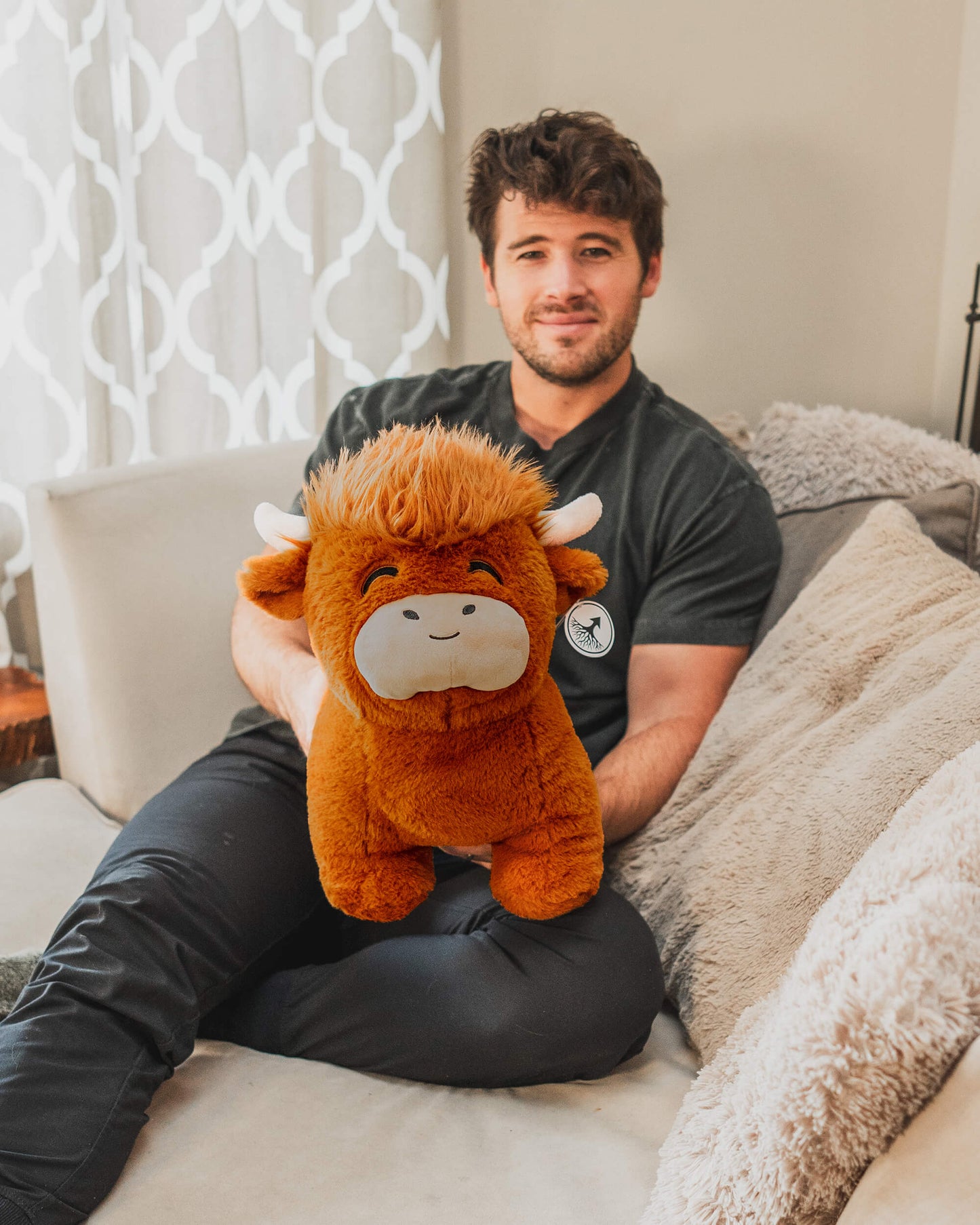 Floroux - Surdimensionnée et douillette Hooglandkoe pour tous les âges