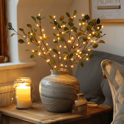 Floroux Branche d'Olive Lumière par Lichtzauber Design | Éclairage Élégant