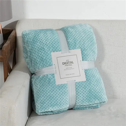 DouceHiver - Plaid Douillet en Flanelle pour Lit d'Hiver
