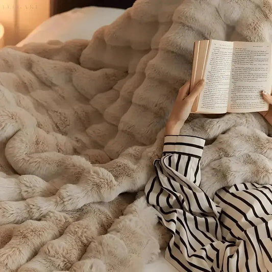 Couverture chauffante – couverture chaude pour l'hiver – canapé