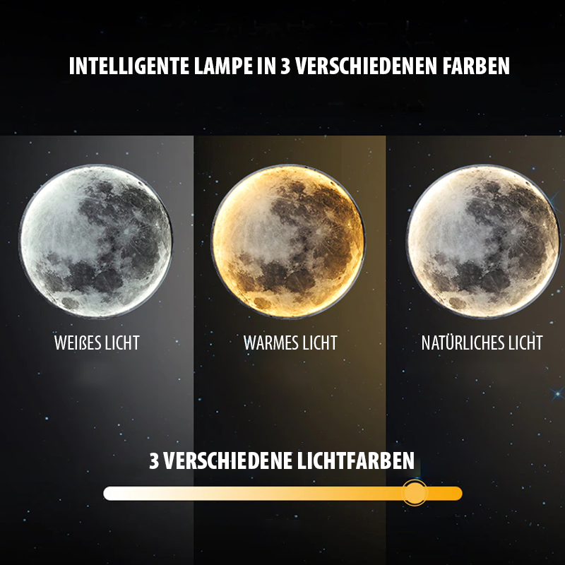 Floroux Lampe de Lune LED | Lumière d'ambiance magique | Lampe de nuit 3D Lune | Décoration pour la maison et la chambre