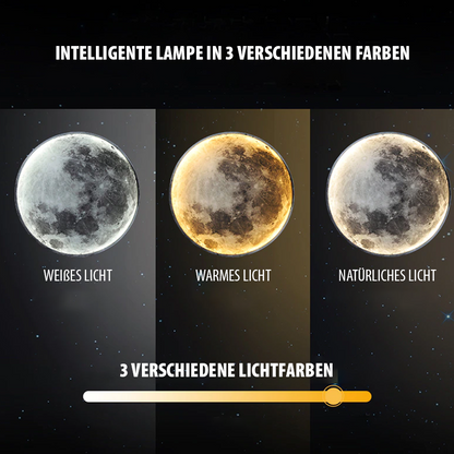 Floroux Lampe de Lune LED | Lumière d'ambiance magique | Lampe de nuit 3D Lune | Décoration pour la maison et la chambre