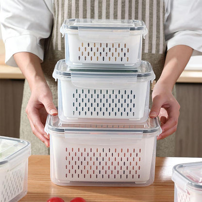 FreshKeeper - Récipient de stockage pour réfrigérateur pour une fraîcheur organisée