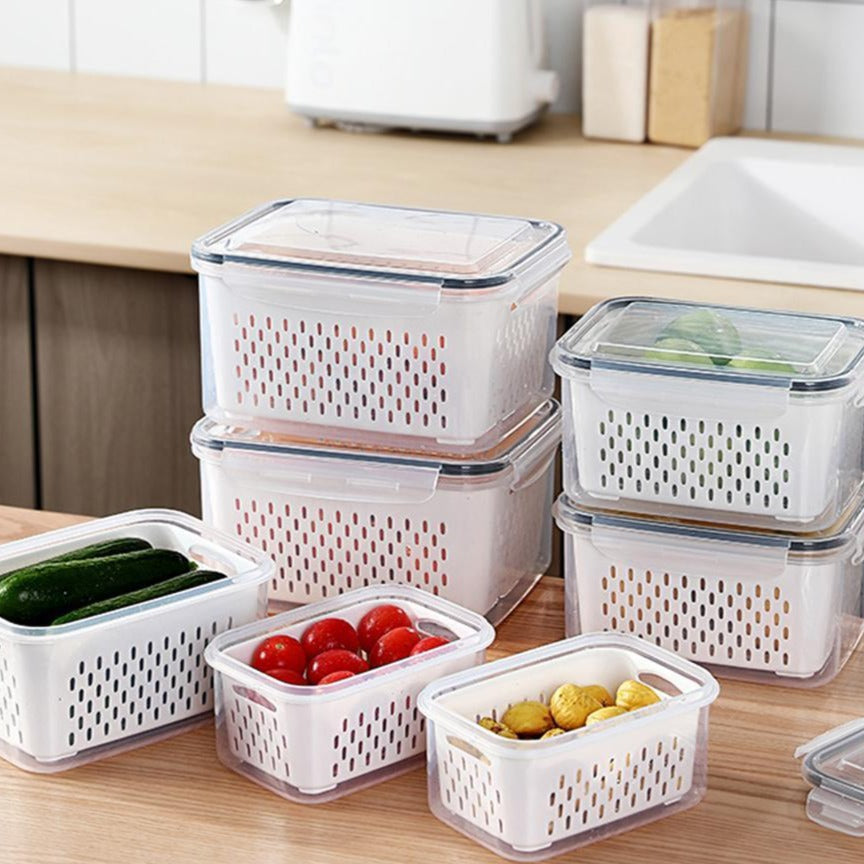 FreshKeeper - Récipient de stockage pour réfrigérateur pour une fraîcheur organisée