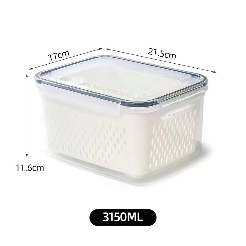 FreshKeeper - Récipient de stockage pour réfrigérateur pour une fraîcheur organisée