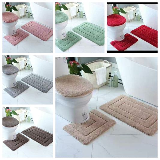 Set de toilette en velours 3 pièces