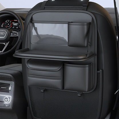 Organisateur pliable pour sièges arrière de voiture avec plateau