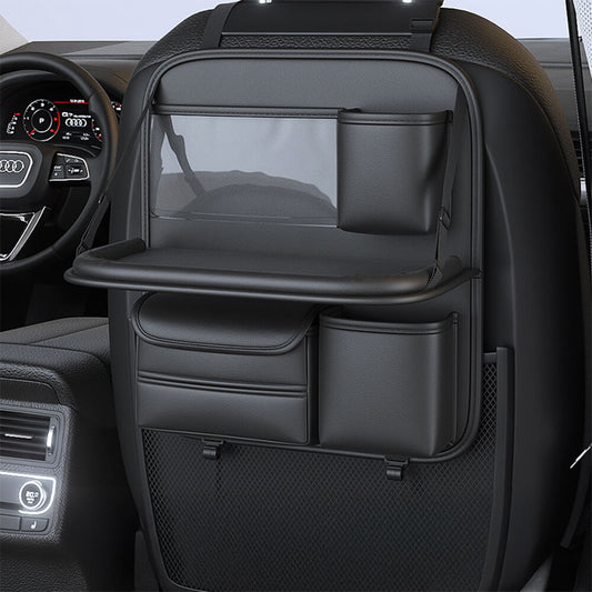 Organisateur pliable pour sièges arrière de voiture avec plateau