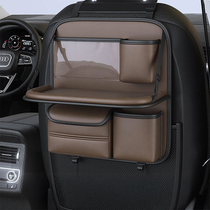 Organisateur pliable pour sièges arrière de voiture avec plateau