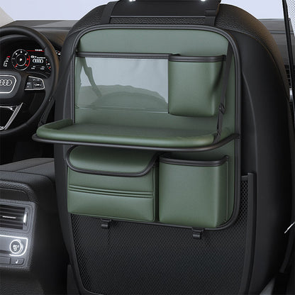 Organisateur pliable pour sièges arrière de voiture avec plateau