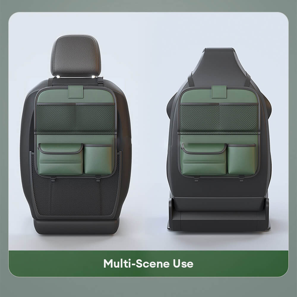 Organisateur pliable pour sièges arrière de voiture avec plateau