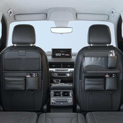 Organisateur pliable pour sièges arrière de voiture avec plateau