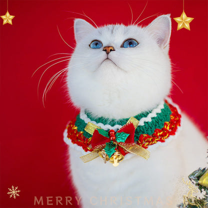 Écharpe tricotée de Noël, chaussettes assorties pour animal de compagnie et propriétaire