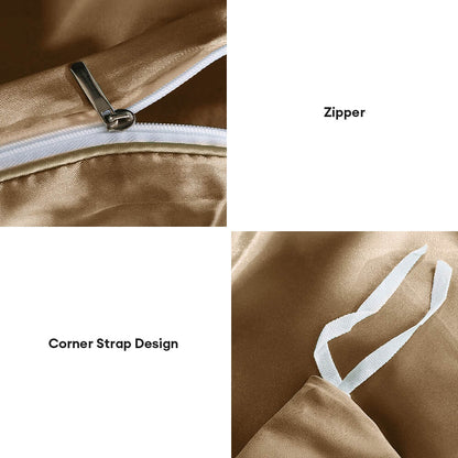 Ensemble de draps en satin double face brillant et luxueux refroidissant