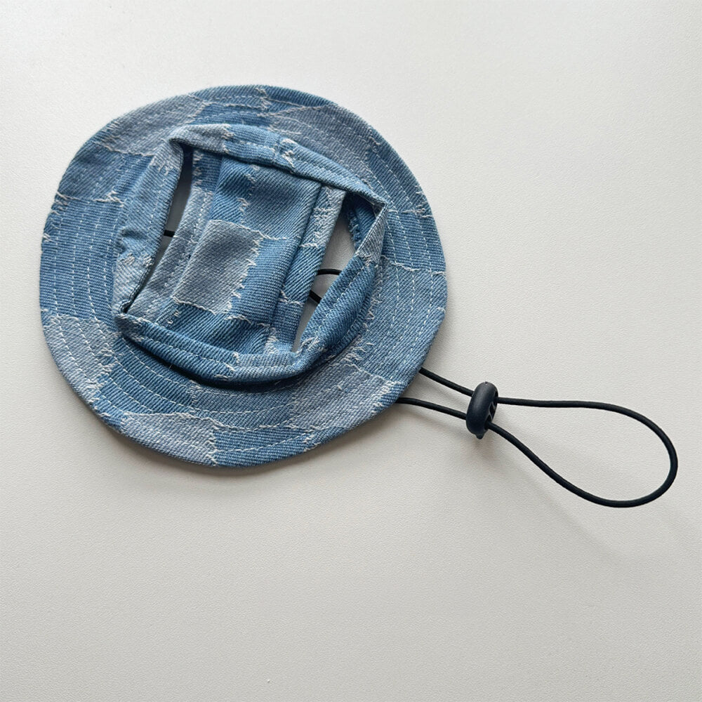 Chapeau de cowboy de protection solaire extérieure pour animaux de compagnie