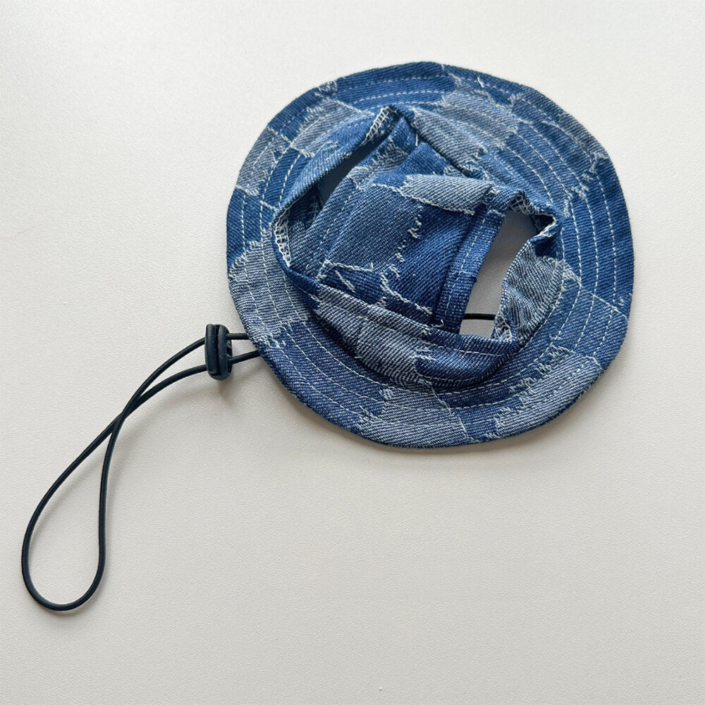 Chapeau de cowboy de protection solaire extérieure pour animaux de compagnie