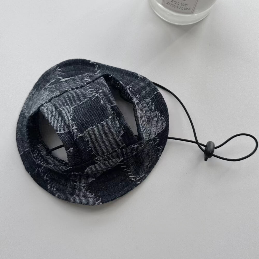 Chapeau de cowboy de protection solaire extérieure pour animaux de compagnie