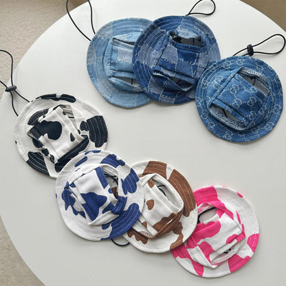 Chapeau de cowboy de protection solaire extérieure pour animaux de compagnie
