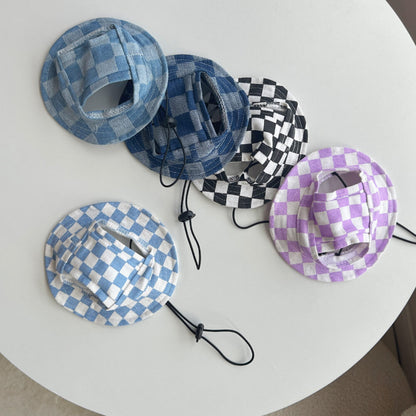 Chapeau de cowboy de protection solaire extérieure pour animaux de compagnie