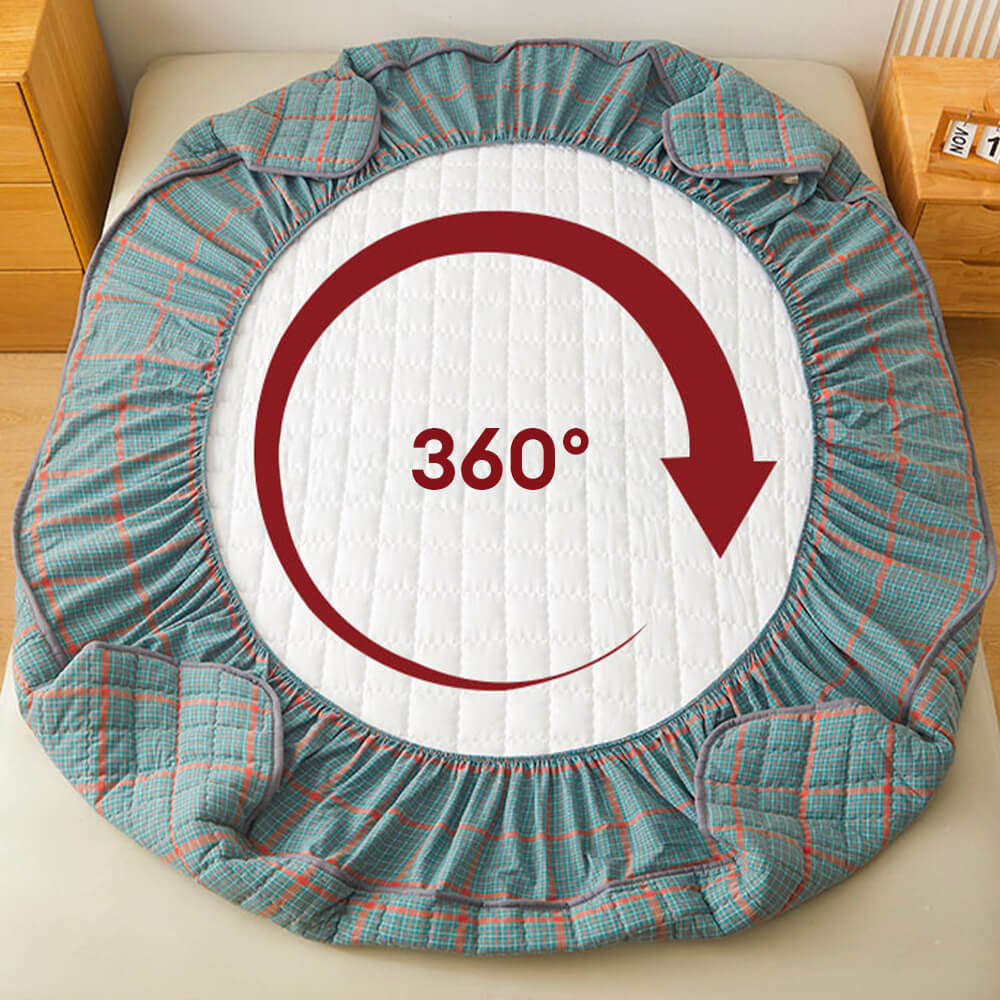 Drap-housse en coton matelassé doux ajusté