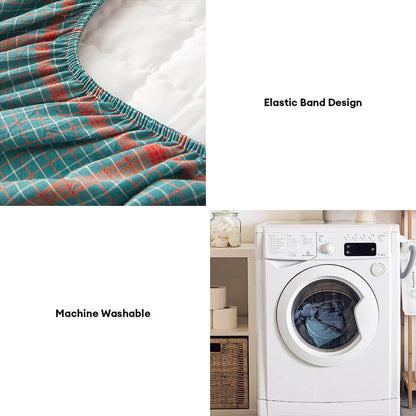 Drap-housse en coton matelassé doux ajusté