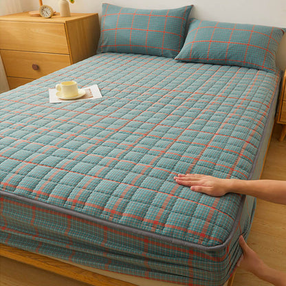 Drap-housse en coton matelassé doux ajusté