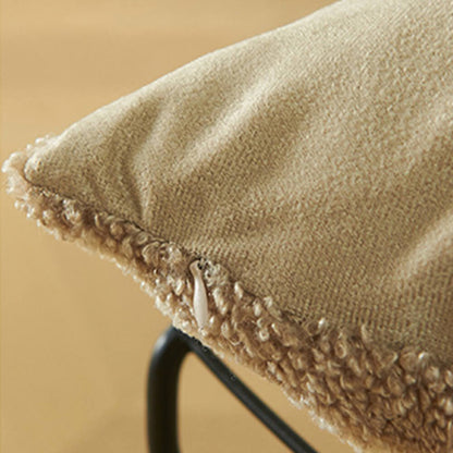 Coussin décoratif moderne en tissu texturé peluche