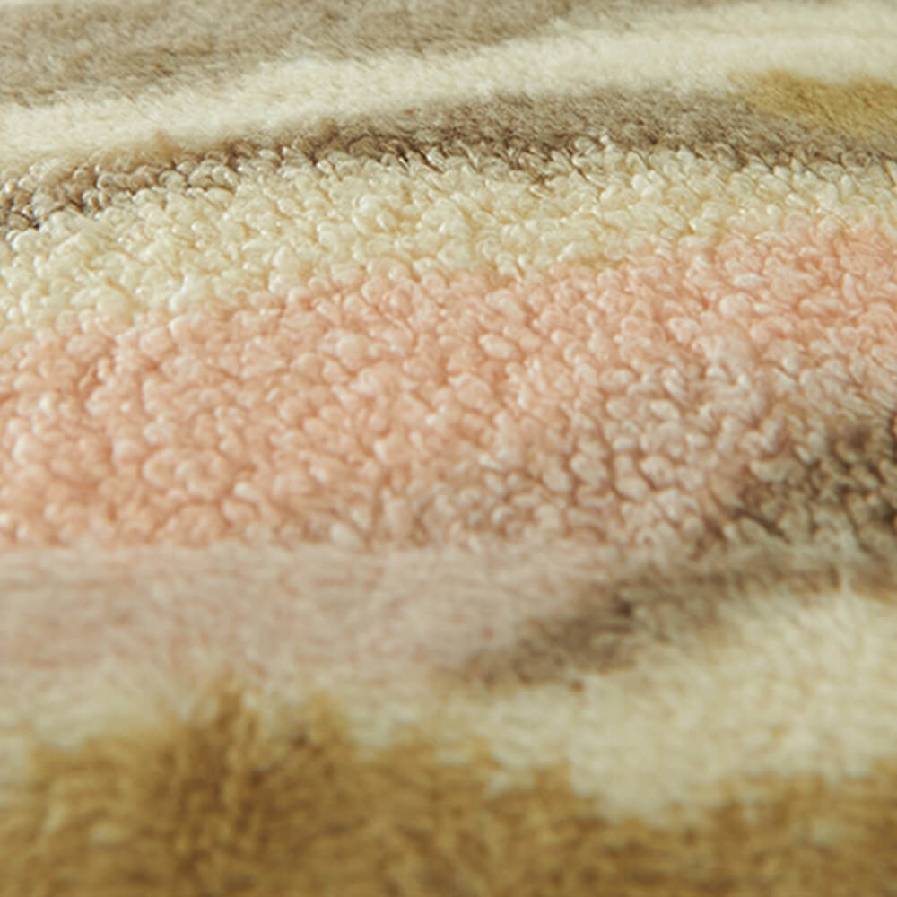 Coussin décoratif moderne en tissu texturé peluche