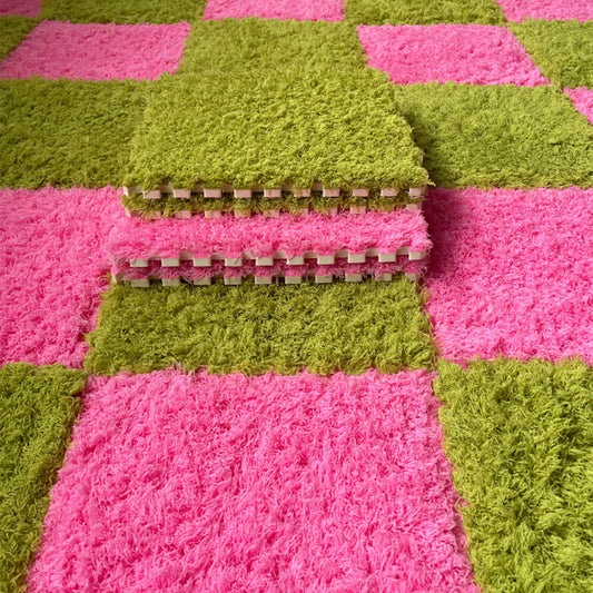 Tapis de jeu interlocking pour enfants doux et lavable de chambre