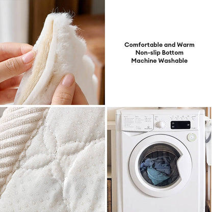 Couvre-canapé en peluche douce matelassée en diamant anti-dérapante