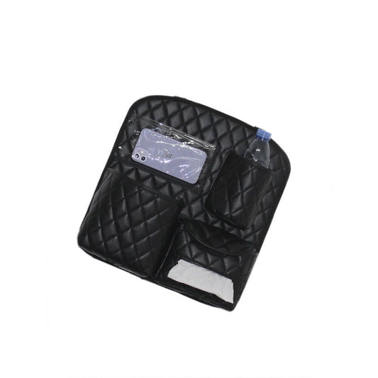 Sac de rangement multifonctionnel pour dossier de siège de voiture en cuir PU élégant