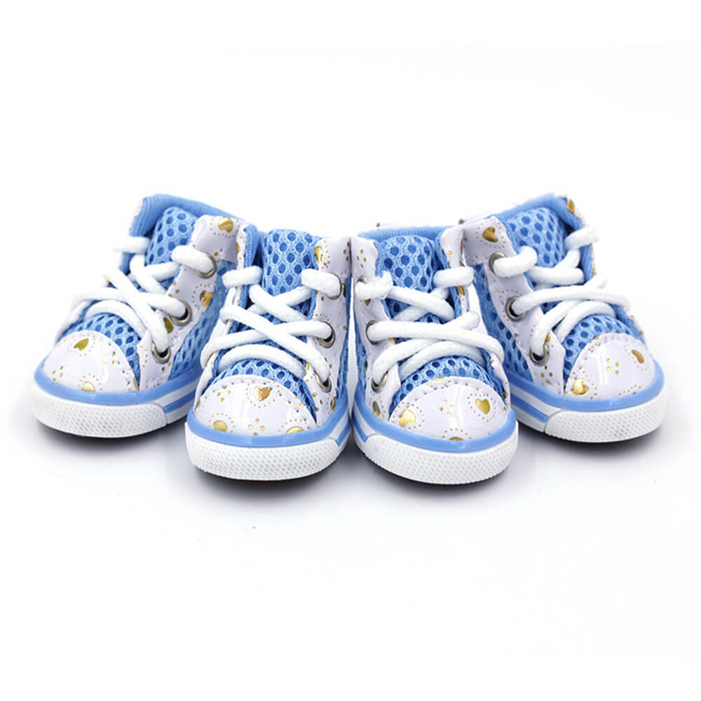 Baskets de sport pour chiens tendance en mesh respirant anti-dérapant montantes