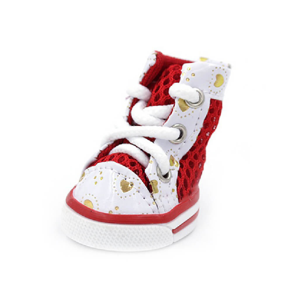 Baskets de sport pour chiens tendance en mesh respirant anti-dérapant montantes