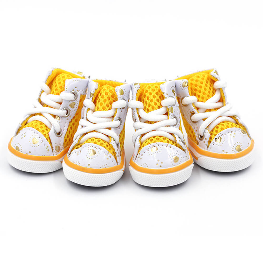 Baskets de sport pour chiens tendance en mesh respirant anti-dérapant montantes