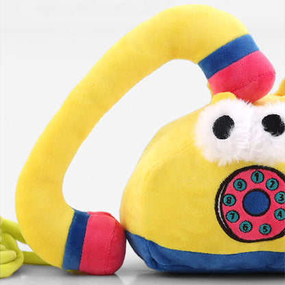 Téléphone fixe, nettoyage des dents qui grince, jouet interactif à mâcher en peluche pour chien