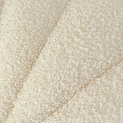 Coussin décoratif en forme de coquille en fausse laine de mouton luxueuse