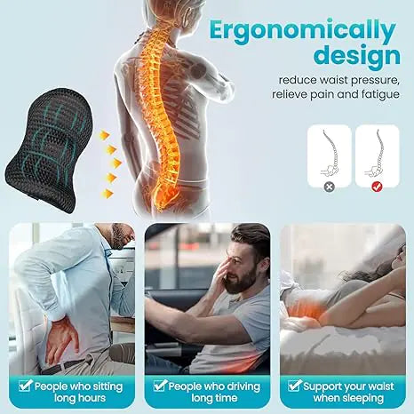 ConfortDos - Coussin de Soutien Lombaire Ergonomique en Mousse à Mémoire