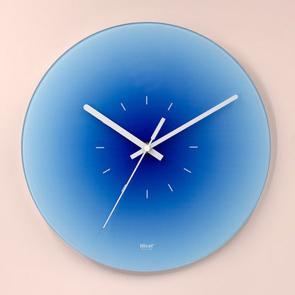Floroux Horloge murale en verre